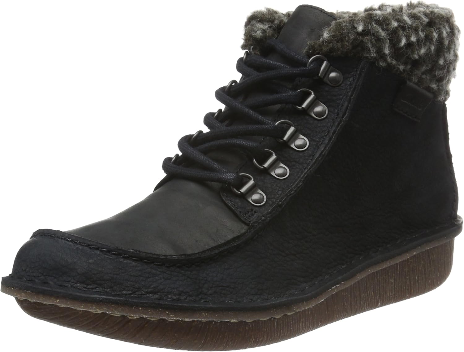 Clarks Women's Ankle Boots, Black Black Combi Leather, 6.5