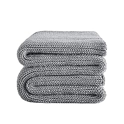 L'AGRATY Knitted Weighted Blanket - 60"x80" 15lbs