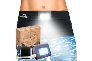 Avanto Lifestyle Clip On Flashlight PRO, Original, 300Lumen LED Light, 2-3h Usetime, Rechargeable Night Running Lights for Runners, Dog Walking Light for Night Walking, Running Flashlight
