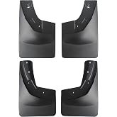 Mud Flaps for 2014-2018 Chevy Silverado 1500 and 2015-2018 2500 3500 | Custom fit No Drill Mud Guards, Flare Splash Guards Kits 4pc Set, NOT for GMC Sierra, ONLY for Models WITHOUT Fender Flares