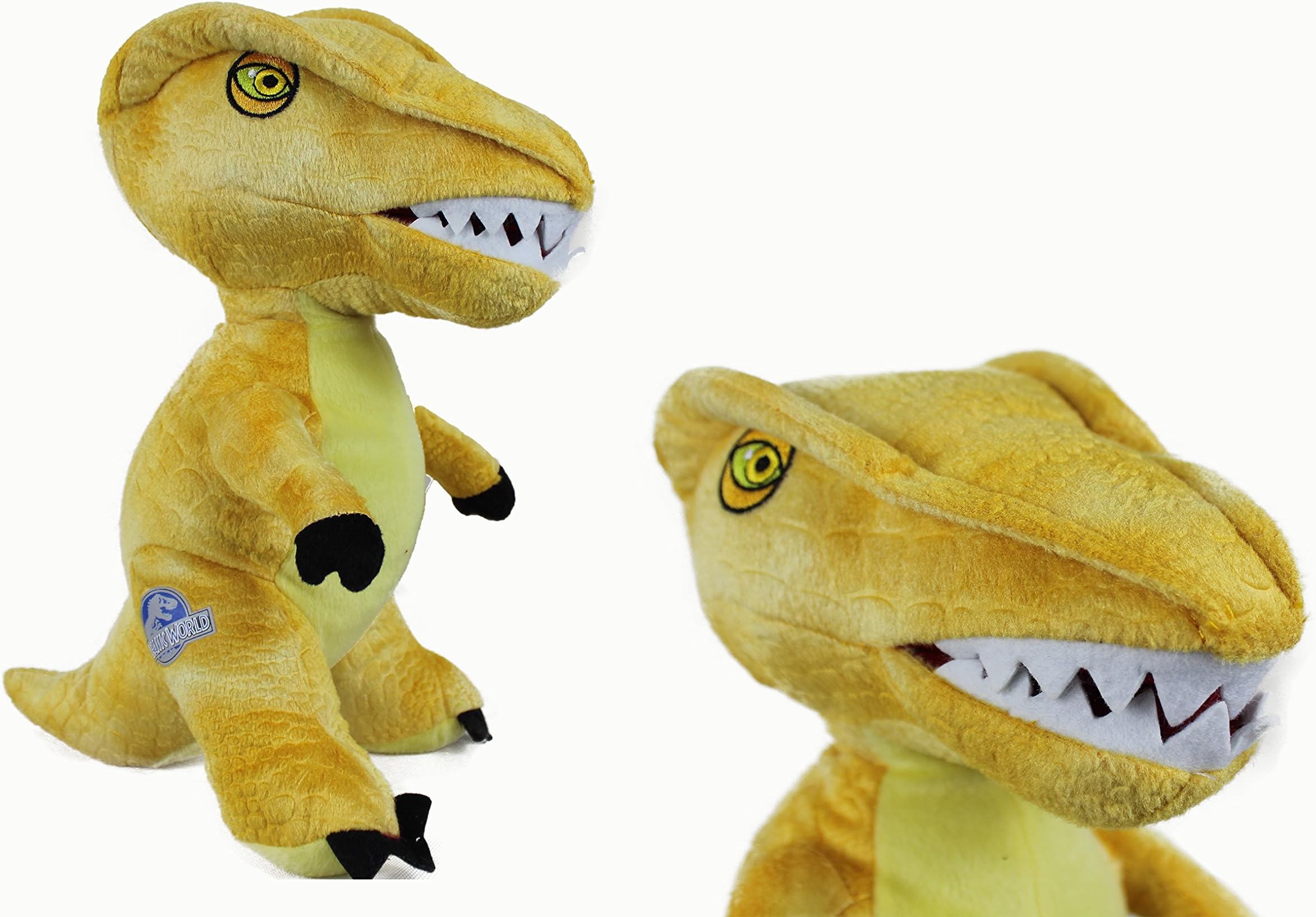 Jurassic World XXL Dinosaur Velociraptor Stuffed Toy Plush 60 cm yellow