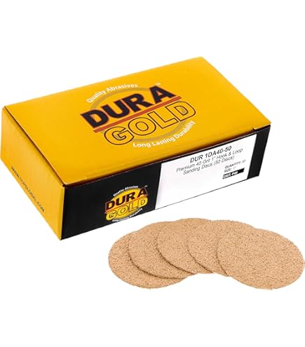 Dura-Gold 2 Inch 1500 Grit Hook & Loop Sanding Discs - Box Of 30 For Automotive Paint & Woodworking