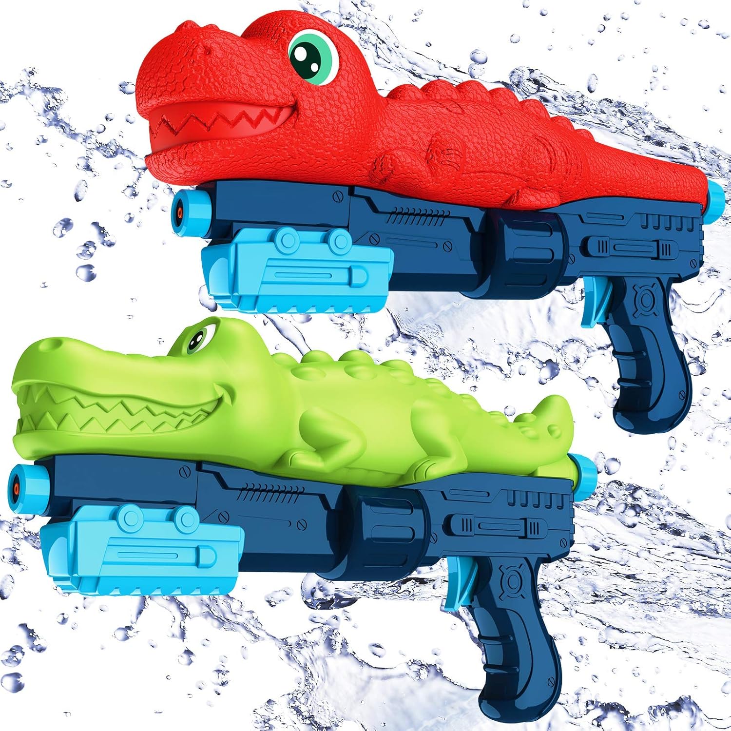 BEQOOL Water Guns for Kids,2 Pack Super Water Blaster Soaker Squirt Guns 800CC High Capacity Summer Gifts for  Kids and Adult Swimming Pool Beach Play Toys: Toys & Games