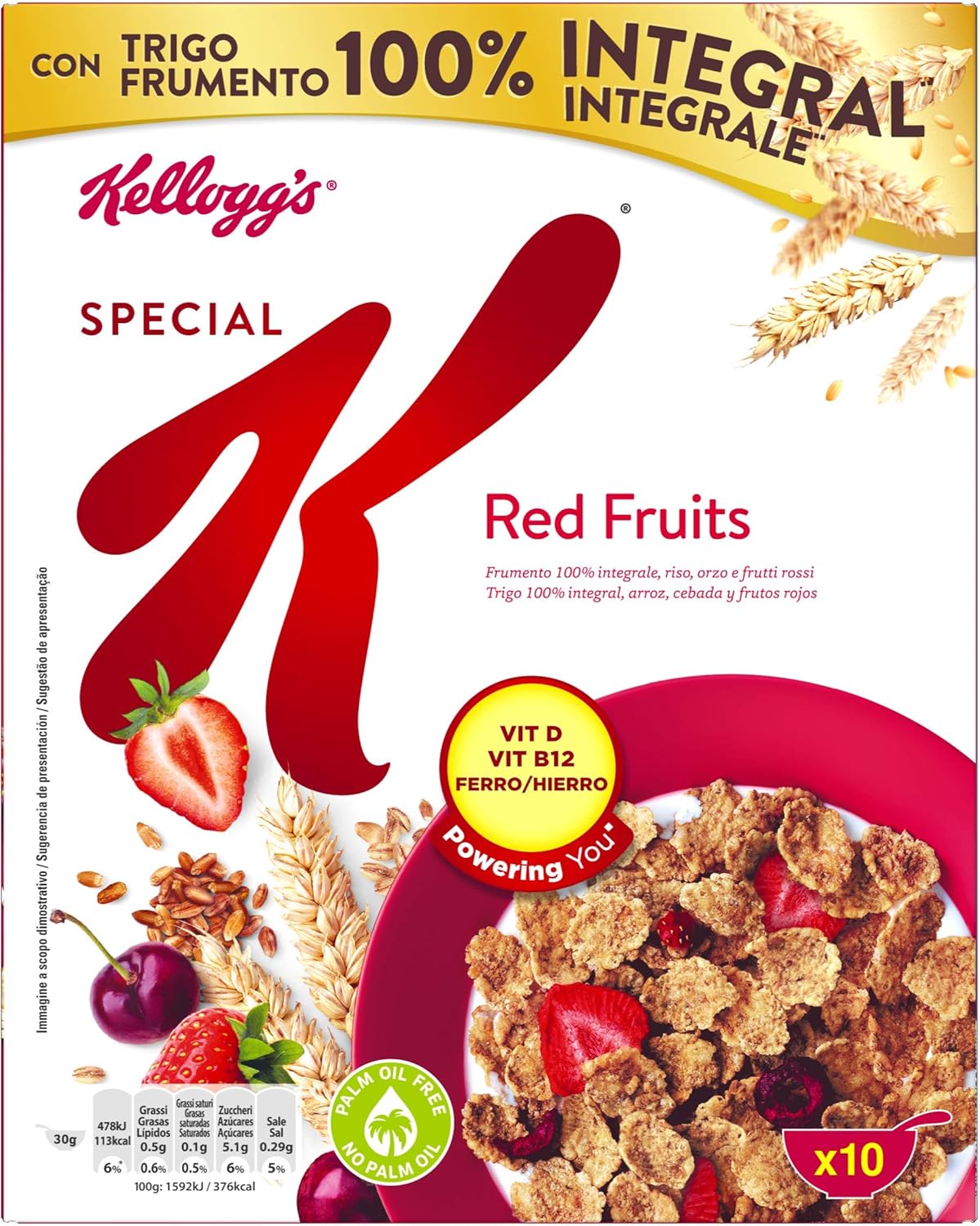 Kelloggs Special K Frutas rojas Cereales - 300 g: Amazon.es ...