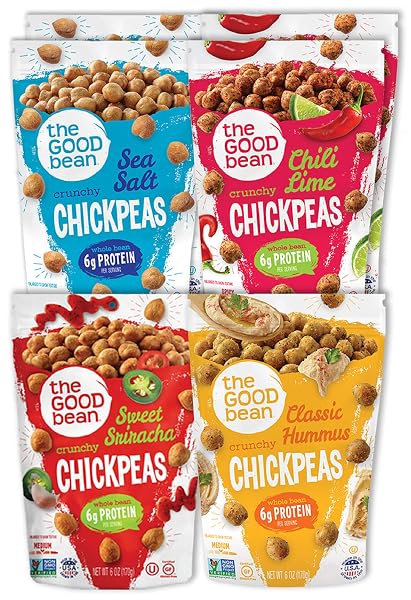 THE GOOD BEAN CRUNCHY CHICKPEAS – VARIETY PACK...