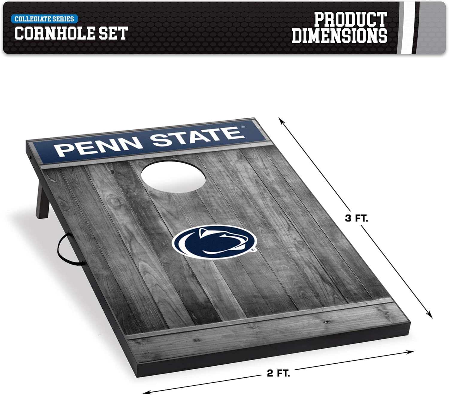 Wild Sports NCAA Cornhole Outdoor Game Set, 2' x 3' Foot - Recreational Series : Sports & Outdoors