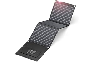 ENGINSTAR 30W Solar Charger,Solar Panel USB for Camping, Hiking, and Outdoor Activities, Compact and Lightweight, IPX4 Waterproof, Charging Multiple Devices with Double Fast Charging Ports