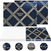 Spark Ink 100 Thank You Cards with Envelopes Bulk| Made in USA | 4 x 6 Personalized Blank Thank You Notes for Graduation 2025, Wedding, Small Business, Bridal & Baby Shower, Funeral