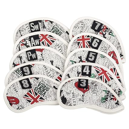 Amazon.com : HIFROM Golf Club Iron Head Covers Headcover fit for Most Brands 3-SW Protector Set : Sports & Outdoors