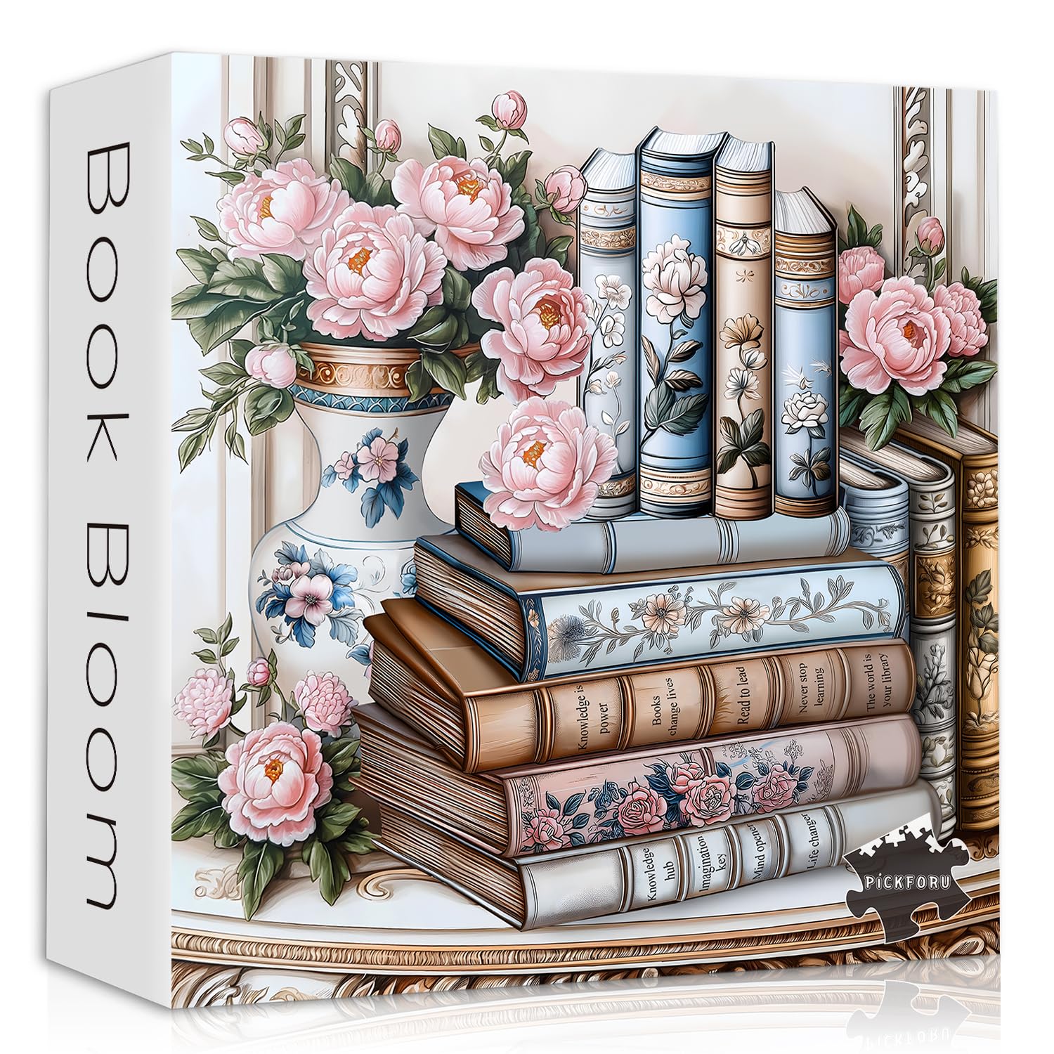 Photo 1 of *Missing Parts*
Wildflower Puzzles for Adults 1000 Pieces, PICKFORU Vintage Books Plant Art Wildflower Pages, Retro Aesthetic Floral Challenge Jigsaw Puzzle for Adults
