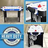 SereneLife Air Hockey Table Compact Arcade Game with LED Scoreboard view 4