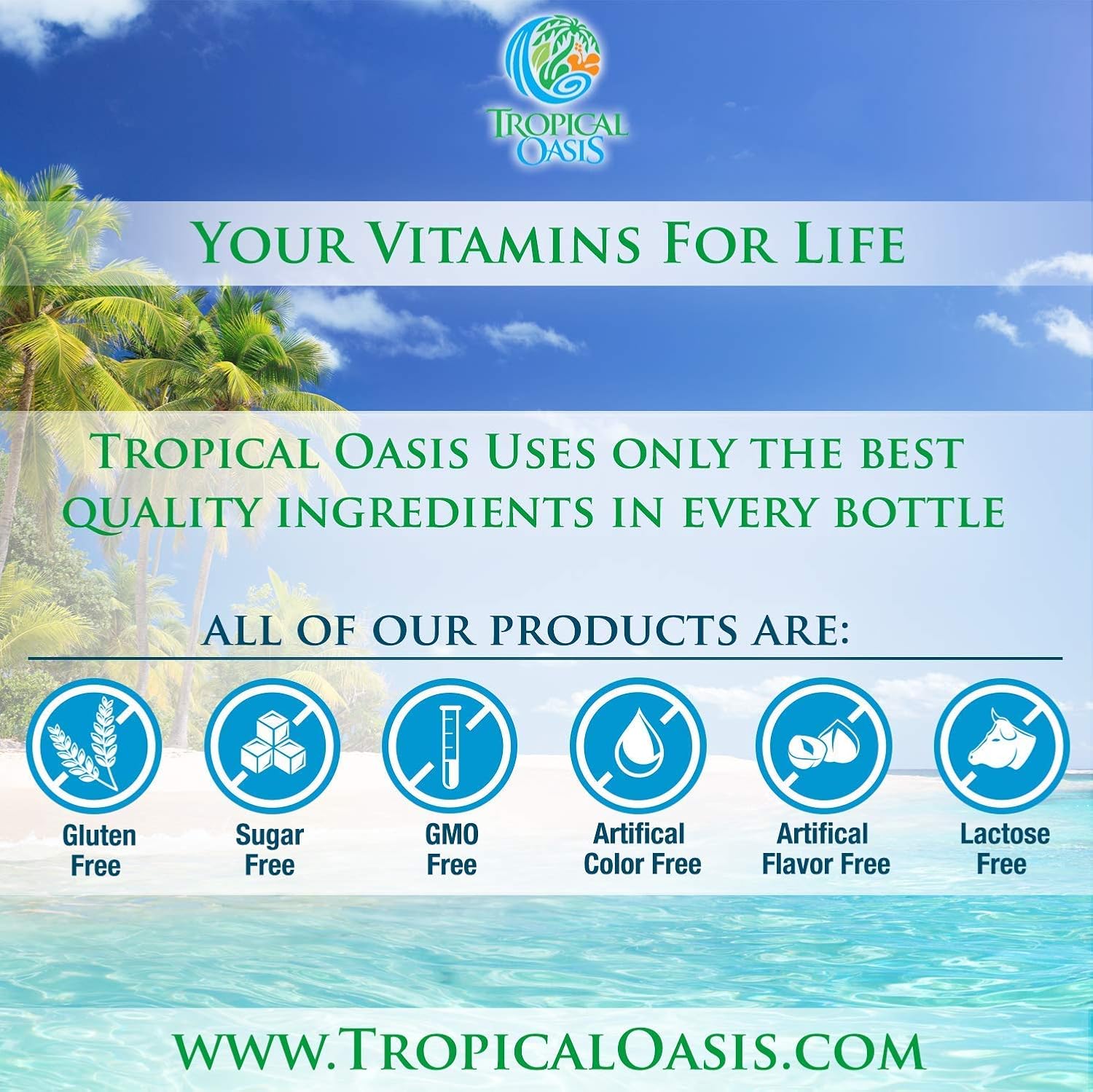Tropical Oasis - Premium Ionized Plant Based Trace Minerals Liquid Formula- 74 essential minerals in liquid form for up to 96% Absorption - 16 oz, 32 servings: Health & Personal Care