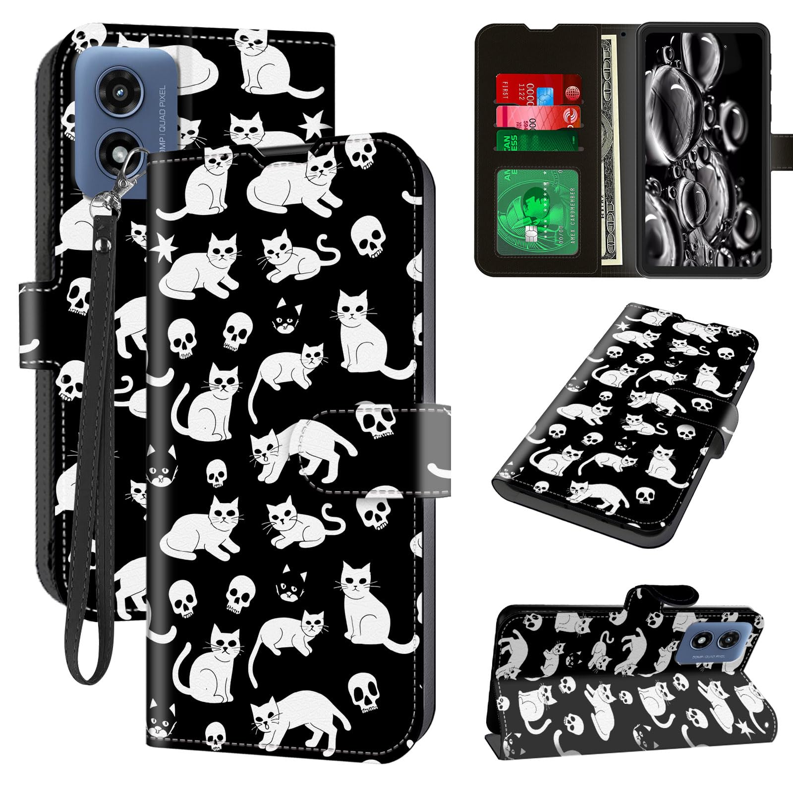 ACWDMKH for Motorola Moto G-Play-2024 Case Wallet