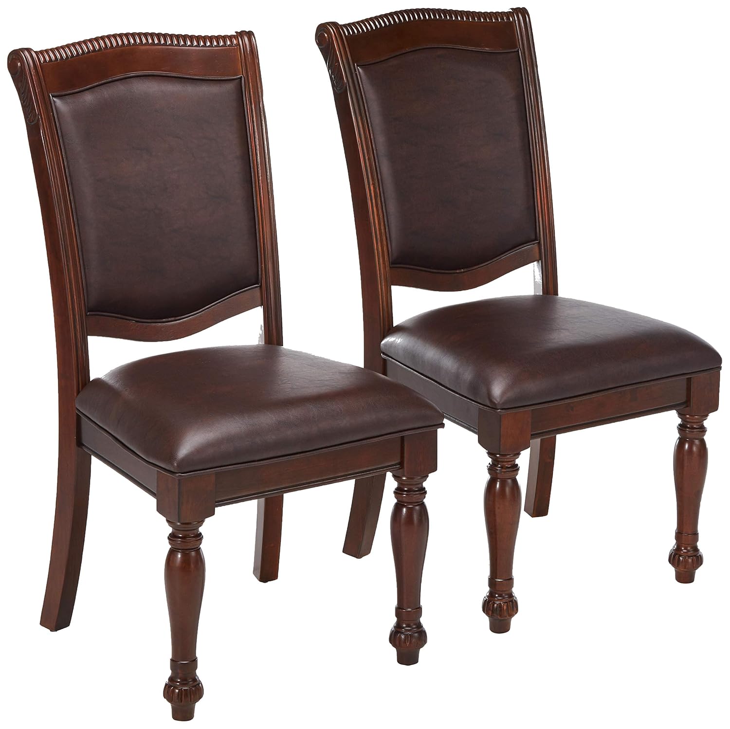 Best turned leg espresso dining chair