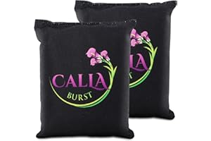 CallaBurst Activated Charcoal Odor Absorber - 2 Pack, 200g, Natural Bamboo Charcoal Air Purifying Bag - Eco-Friendly Freshener for Home, Car, Pets - Long-Lasting & Reusable