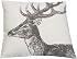 Cuscino David Fussenegger Nova – 60x60 Cm, Cotone Flanella Con Cervo (ecru/marrone)