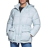 Levi's Women's Megan Hooded Quilted Puffer Jacket With Adjustable Waist