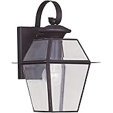 Livex Lighting 2181-07 Westover 1-Light Outdoor Wall Lantern, Bronze