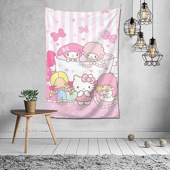 Amazon Co Jp サンリオ Mymelody マイメロディ タペストリー インテリア おしゃれ 部屋飾り 壁飾り アート 人気 壁掛け 飾り 間仕切り 装飾 装飾用品 家 寝室 部屋 窓カーテン 可愛い 毛布 北欧 カーテン 背景布 お祝い プレゼント 母の日 防寒 多機能 ホーム キッチン