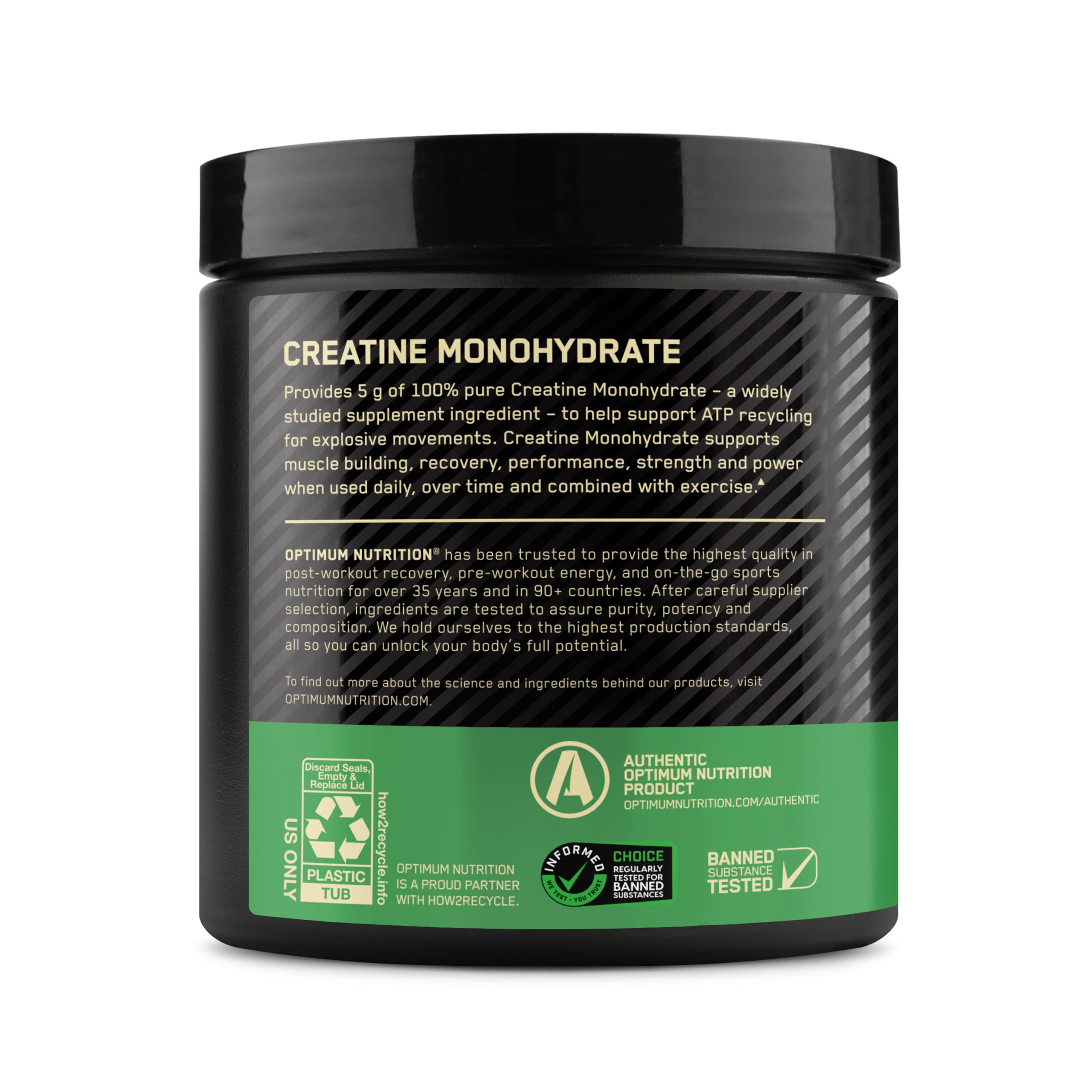 Optimum Nutrition Micronized Creatine Monohydrate Powder, Blueberry Lemonade Creatine, 60 Servings, 360 Grams (Packaging May Vary)
