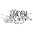 Cuisinart 77-11G Chef's Classic Stainless 11-Piece Cookware Set - Silver