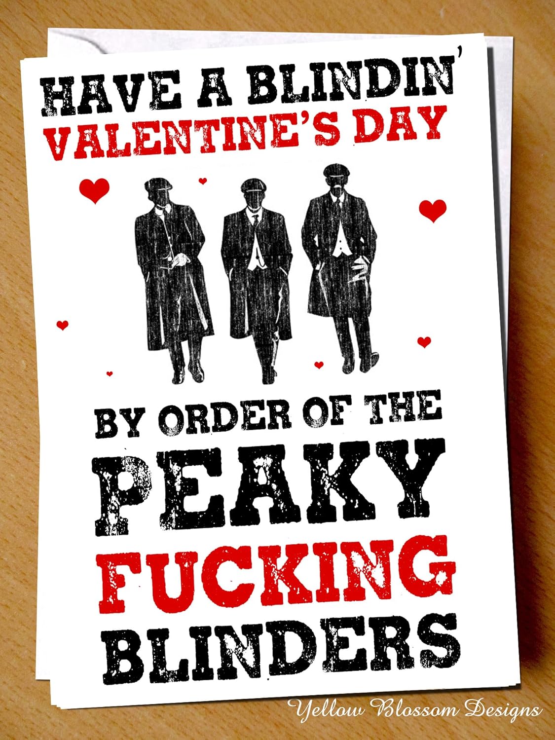 Funny Peaky Blinders Valentines Card Ave A Blindin Day Love