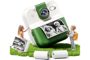 Liscuty Kids Camera Instant Print, Kids Digital Cameras, Toys for 3-12 Year Old Kids, Toddler Camera for Birthday, Children's