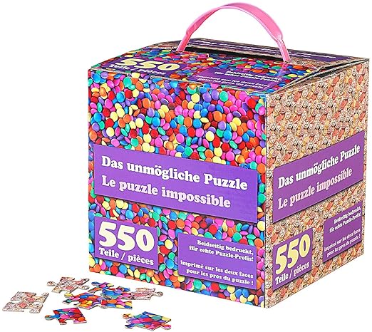 infactory Geduldspiel: Das unmögliche Puzzle: Beidseitig Bedruckt, für echte Profis (Doppelseitiges Puzzle)
