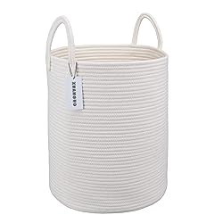 XUANGUO Cotton Rope Laundry Basket Hamper for