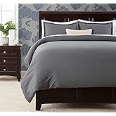 Chanasya Premium Solid Duvet Cover Set - Duvet Cover (104” x 90”) & 2 Pillow Shams (20” x 36”) - 3-Piece Set - Graphite, King Size