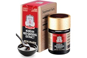 JUNG KWAN JANG Korean Red Panax Ginseng Concentrated Extract 50g - Korean Ginseng Roots, Boosts Immune System, Energy, Stamina, Healing/Recovery, Focus/Fatigue