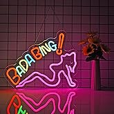 ZODZ Bada Bing Neon Sign for Wall Décor Sopranos Merch Girls Dimmable LED Neon Light Sign Decor