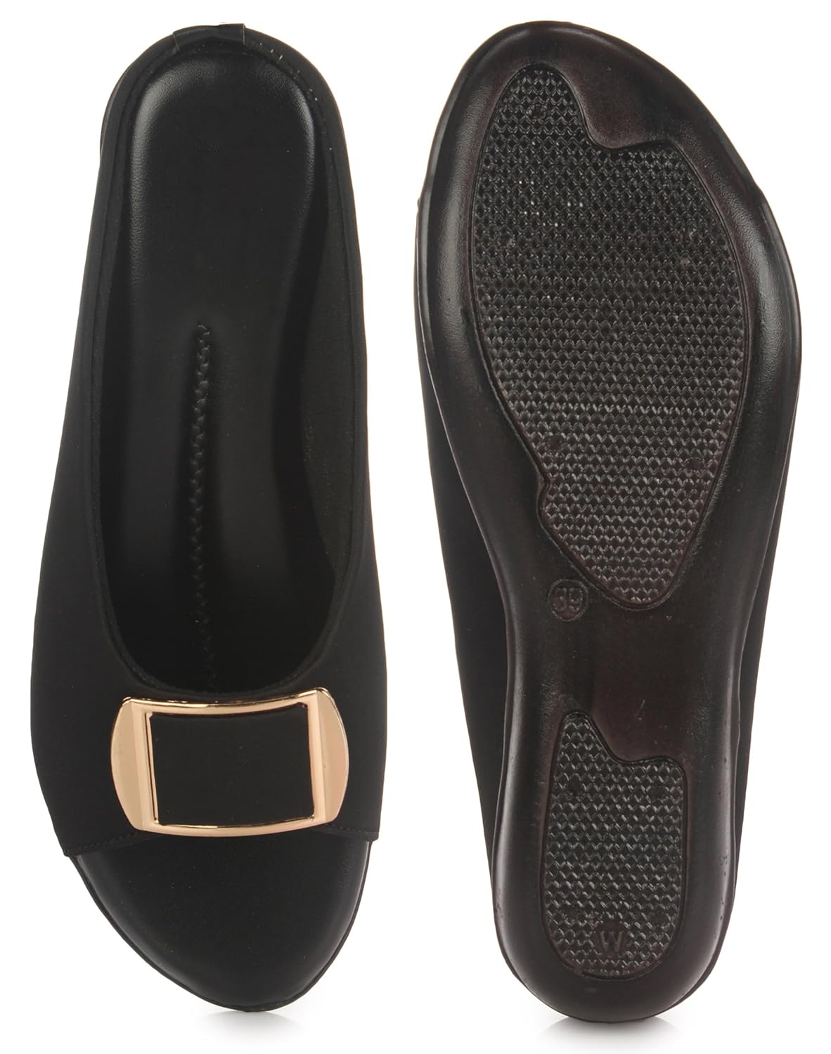 do bhai stylish flats a 315 black for women