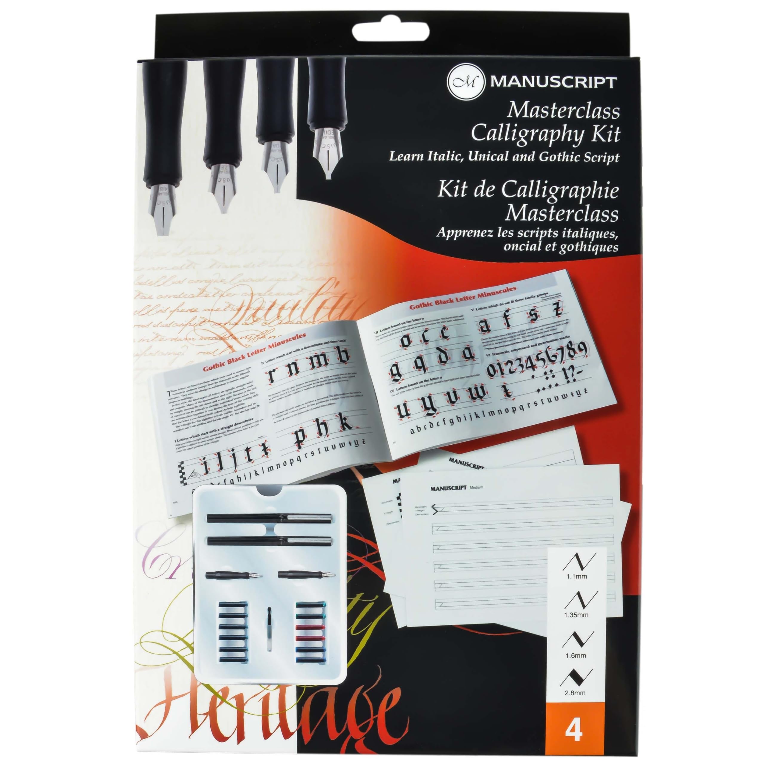 Manuscript Pen Company Masterclass Calligraphy Kit, Black