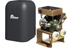EAGLE ACCESS CONTROL SYSTEMS, INC. Eagle-1 Slide Gate Operator with 2 Wireless Remotes, Security Reflective Photo Eye Monitored, and Receiver – ½ HP Residential Home Slide Gate Opener – Easy to Install