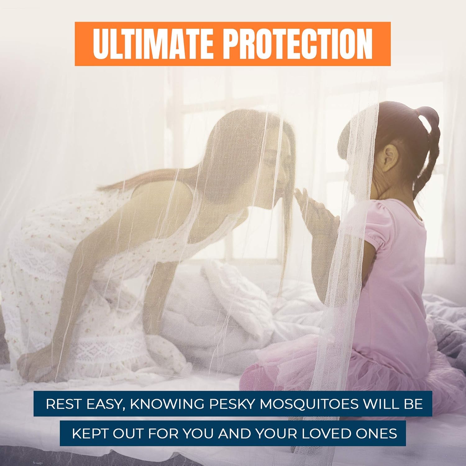 MEKKAPRO Extra-Large King Mosquito Bed Net, Made for King Queen and Twin, Two Openings Netting | Bed Canopy Curtains, White Mosquito Netting: Home & Kitchen