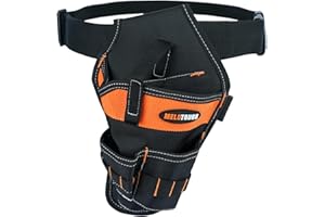 MELOTOUGH Left/Right Handed Belt Cordless Drill Holster for Tool Belt Drill Pouch Impact Driver Holster for Drill bits