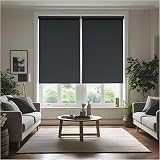 Generic Thermal Insulated Blackout Roller Blind Dark Grey 90x165 cm