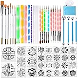 Augshy 58PCS Mandala Dotting Tools Set with a Blue