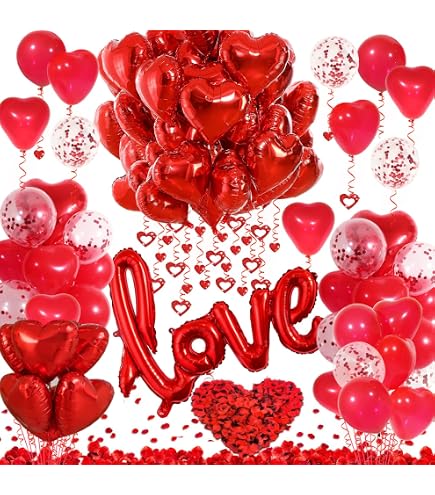 Pyrrhiax Kit Romantique : 2000 Pétales De Rose Artificiels + 24 Bougies LED En Forme De Cœur - Décoration Saint-Valentin, Anniversaire