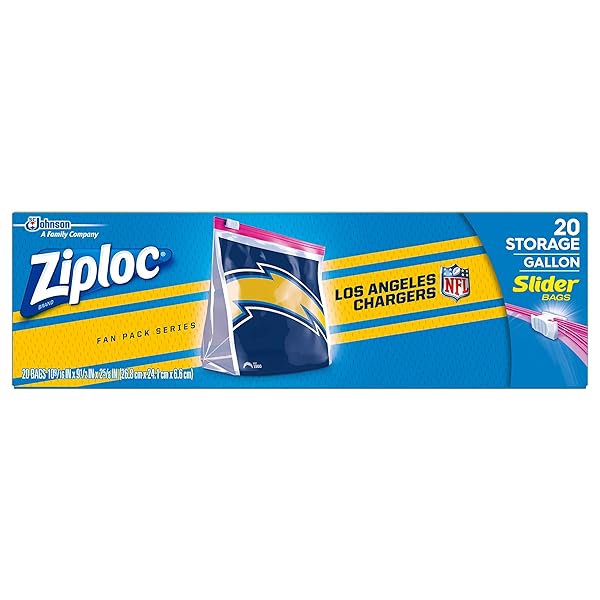 ZIPLOC SLIDER STORAGE GALLON BAG, GREAT FOR GRAB-AND-GO...