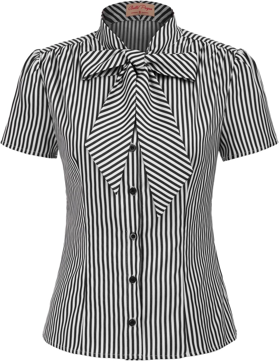Women Basic Tops Casual Shirts Short Sleeve for Work Office Lady 573