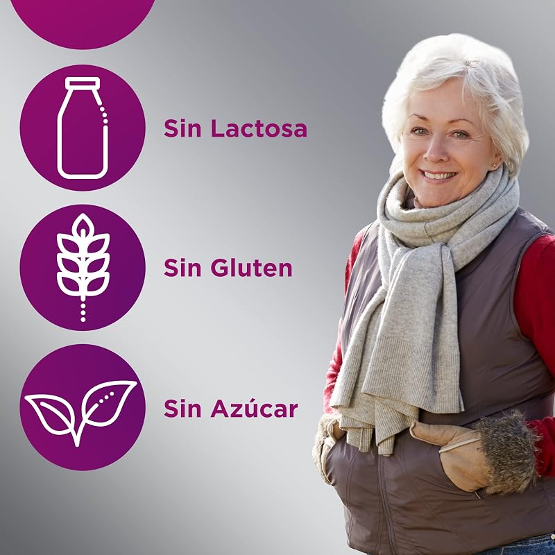 Multicentrum woman 50+ suplemento alimentar multivitamínico e multimineral para mulheres com mais de 50 anos, pós-menopausa, com cálcio, vitamina c e b, sem glúten, 100 comprimidos
