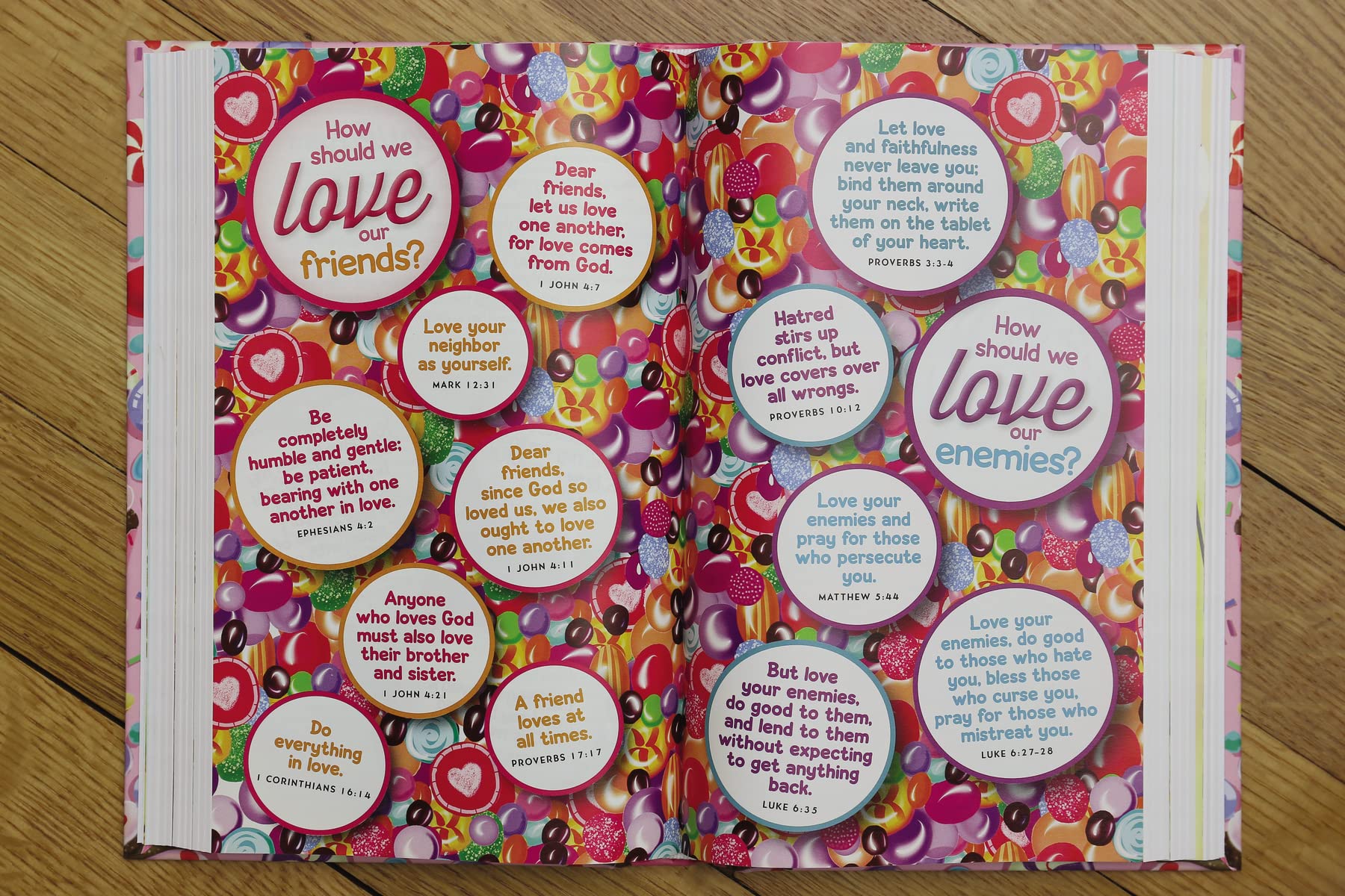 NIV, God's Sweet Love Holy Bible, Hardcover, Comfort Print