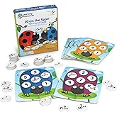 Learning Resources 10 on the Spot Ten Frame Game - Math Manipulatives, Board Games for Kids, Number Cards, Toddler Montessori Counters, STEM Toys for Classroom, Party Gifts for Boys and Girls