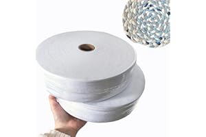 REGODI 2 Rolls 2 1/2 Inch Total 100 Yards Cotton Blend Fleece Batting for Jelly Roll Rugs - Perfect for Throw, Braided Rugs