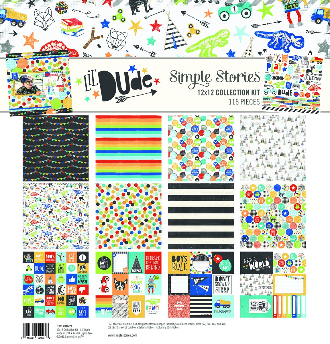 Simple Stories Scrapbook, Multi-Colour, Large