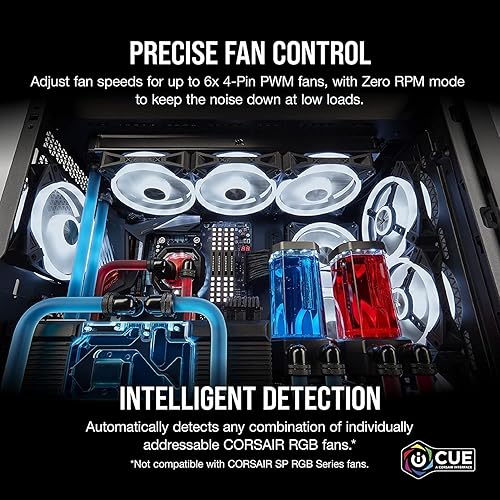 CORSAIR iCUE COMMANDER CORE XT, Digital Fan Speed and RGB Lighting