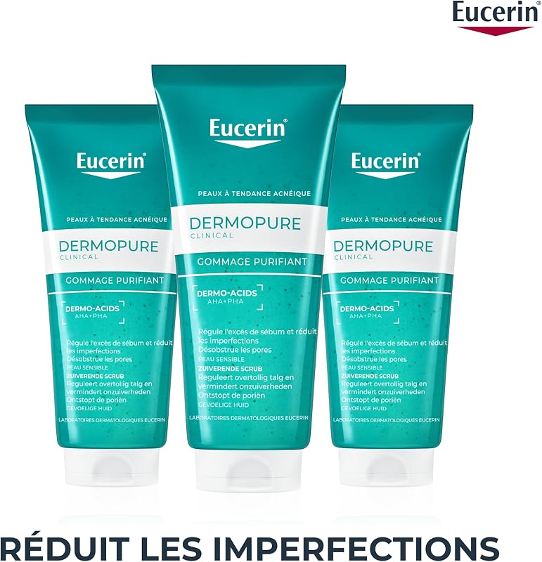 DermoPure Clinical Gommage Purifiant, Soin pour peau grasse, 100 ml