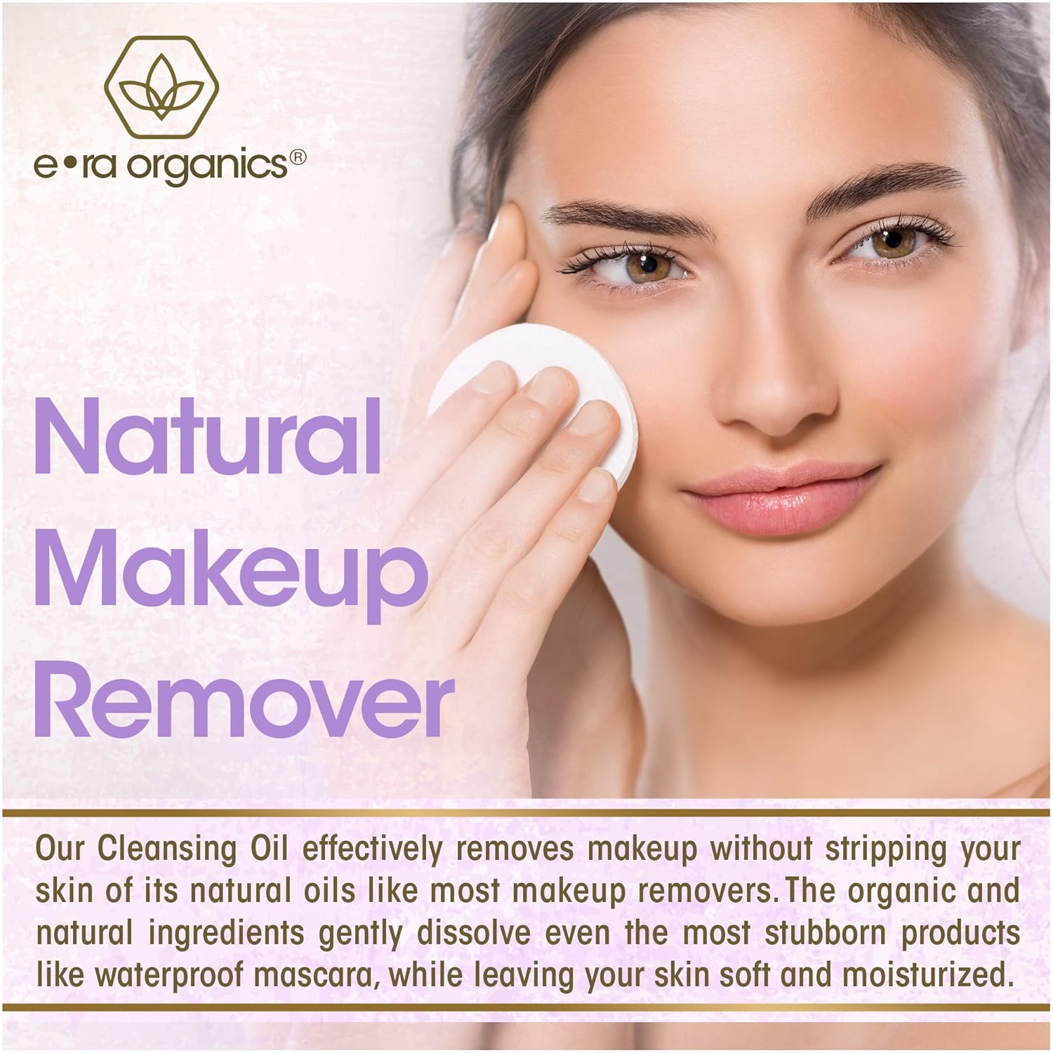Era Organics Facial Cleansing Oil & Makeup Remover- Premium Plant Based Moisturizing Face Wash For Dry, Sensitive Skin With Anti Aging Organic Argan Oil, Apricot Oil, Jojoba Oil, Rosemary Extract 5oz : Beauty